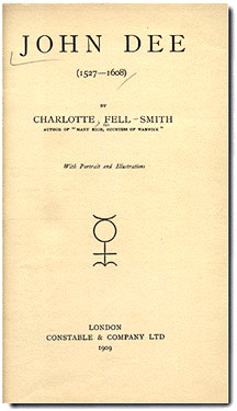 Charlotte Fell Smith: John Dee cover